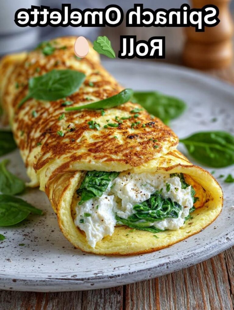 Easy Spinach Cottage Cheese Omelette
