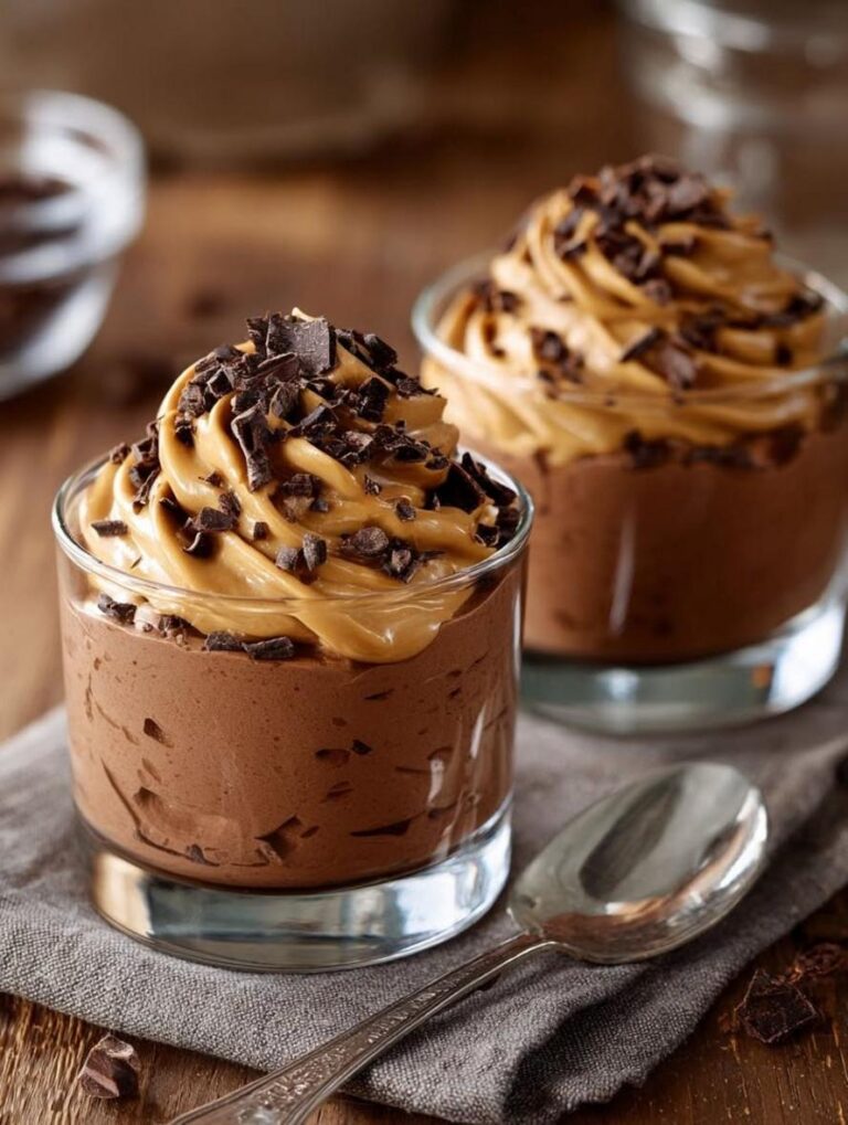 Rich High-Protein Chocolate Peanut Butter Mousse