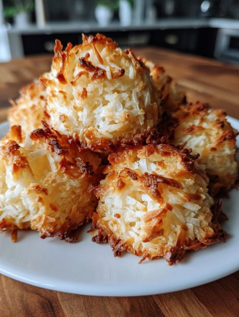 Crispy Keto Coconut Cottage Cheese Macaroons