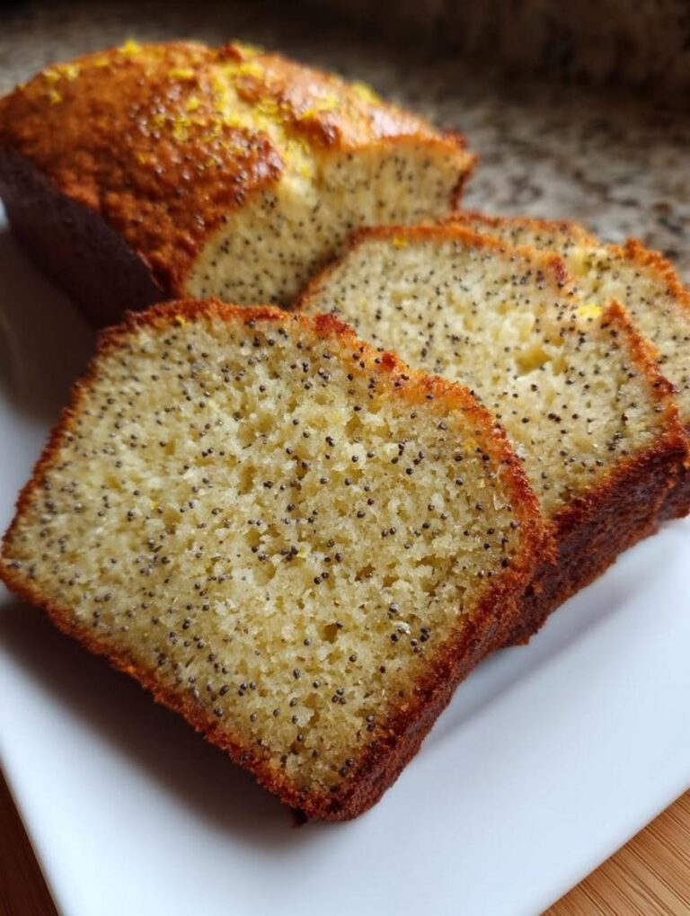 Moist Sweet Refreshing Lemon Poppy Protein Loaf
