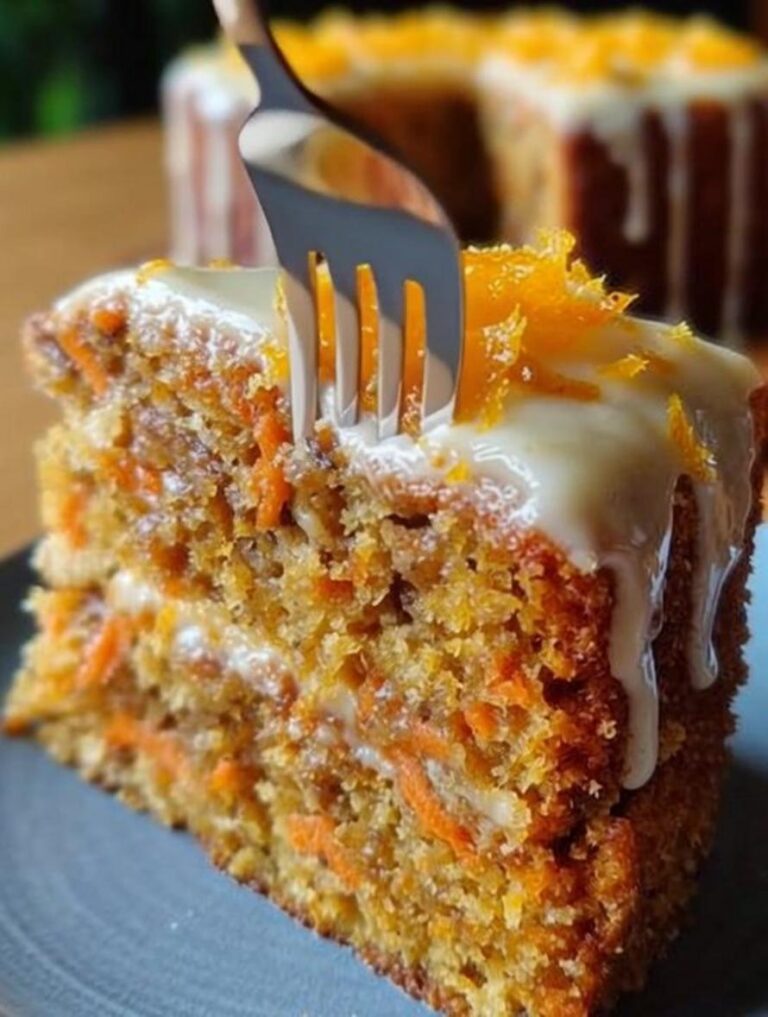 Moist Flourless Sugar-Free Carrot Orange Cake