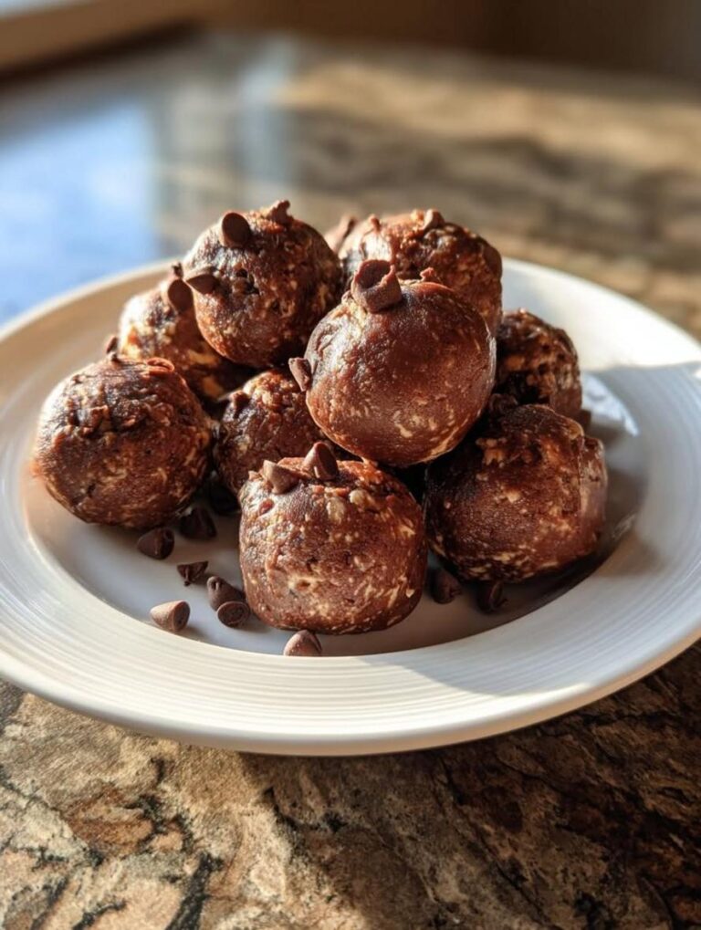 Irresistible Chocolate Peanut Butter Cottage Cheese Energy Balls
