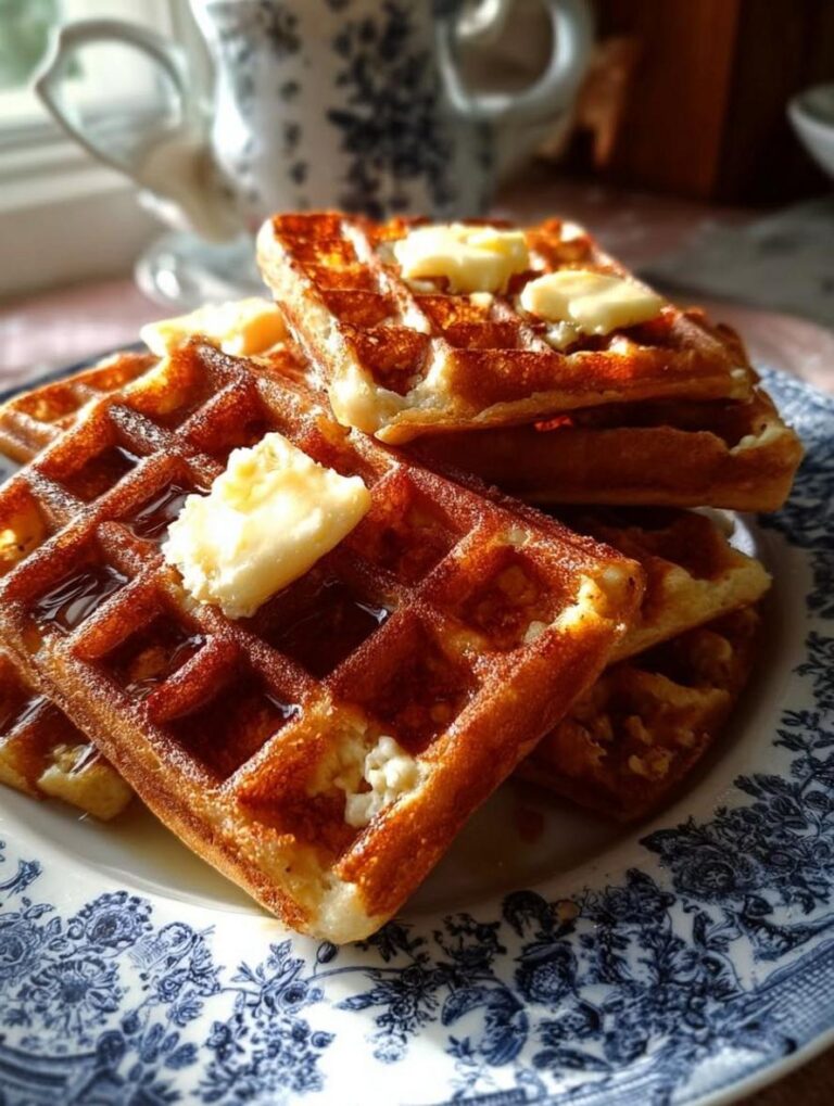 Crispy Spiced Pumpkin Cottage Cheese Waffles