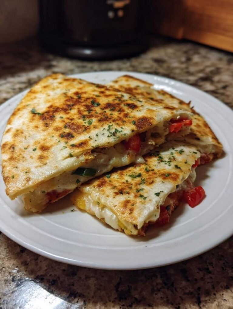 Quick Cottage Cheese Veggie Quesadillas