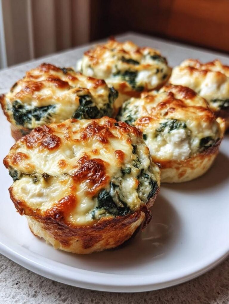 Delicious Low-Carb Spinach Cottage Cheese Lasagna Cups