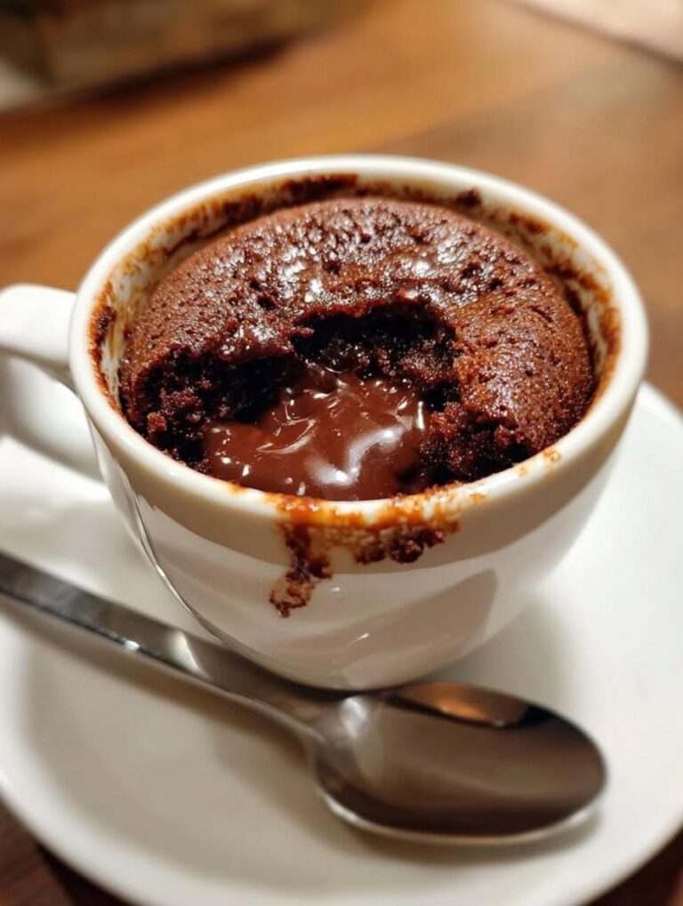 Incredibly Gooey Chocolate Protein Mug Cake Recipe