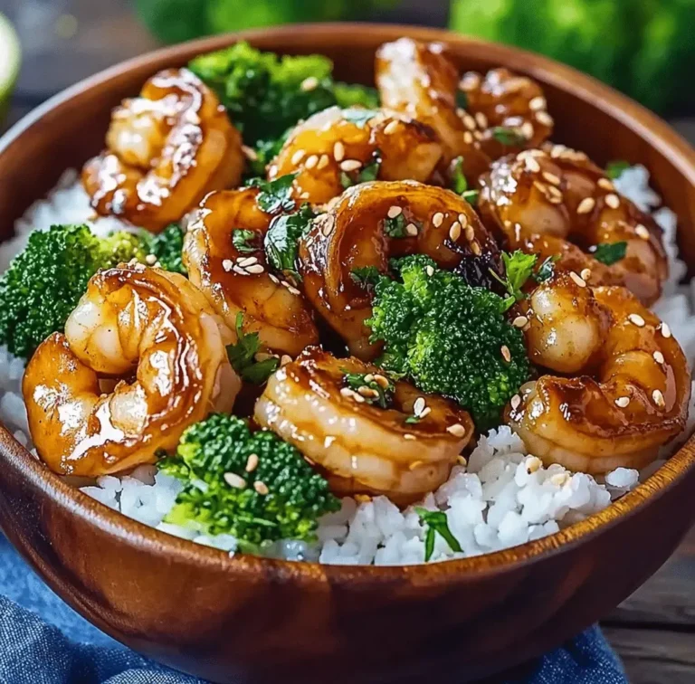 Delicious Honey Garlic Shrimp Bowls