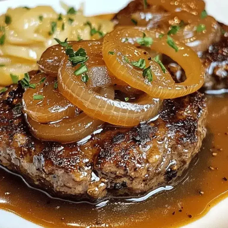 Hamburger Steak with Onion Gravy
