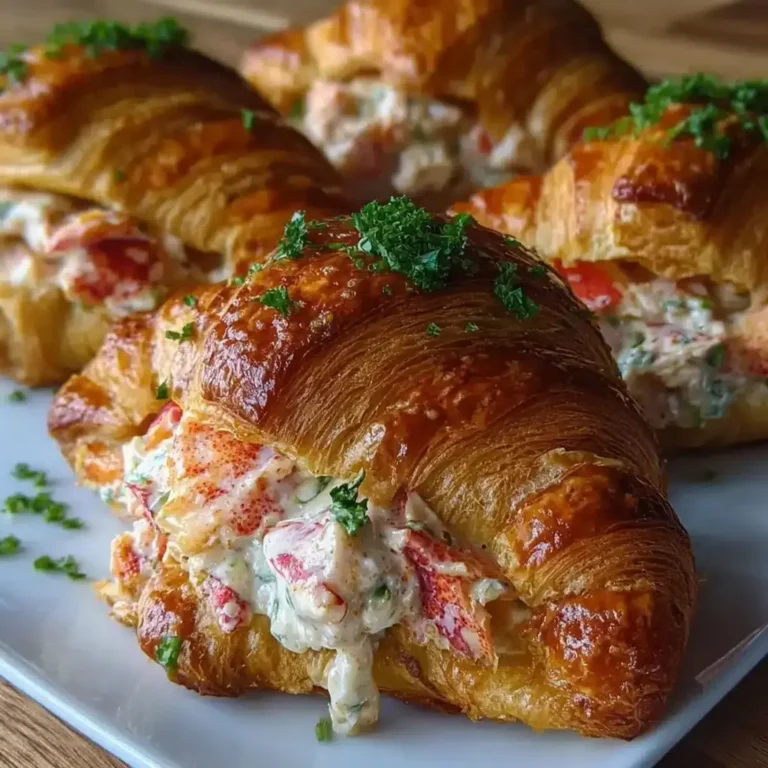 Lobster Croissant Rolls – Elegant Party Appetizer Idea