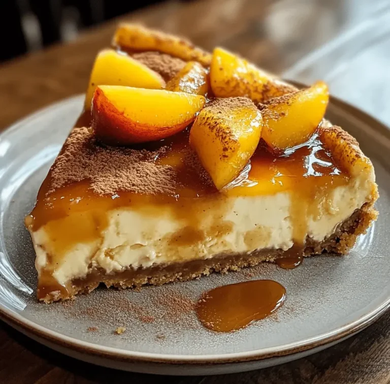 Creamy Summer Peach Cheesecake Fusion