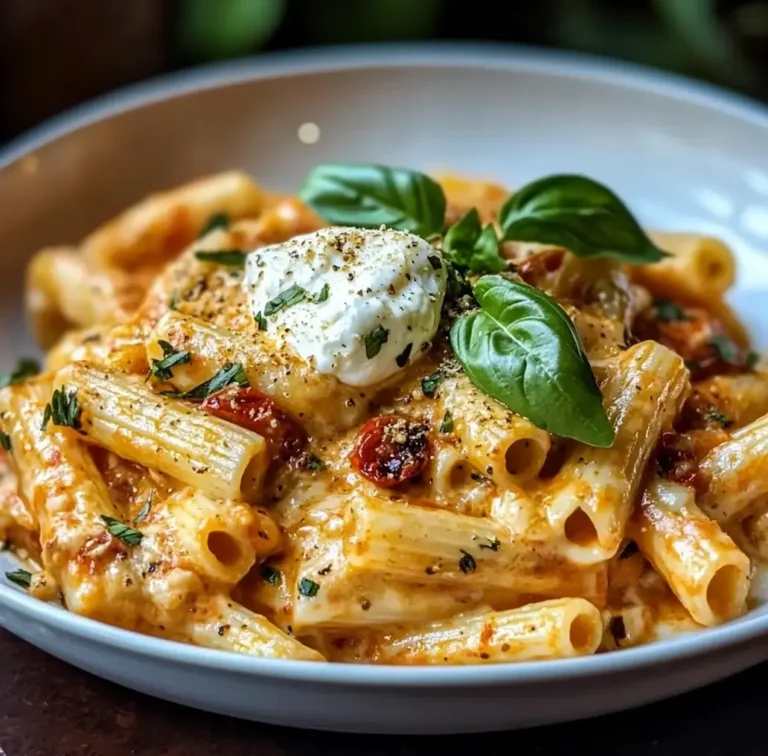 Decadent Silky Red Pepper Sun-Dried Tomato Pasta