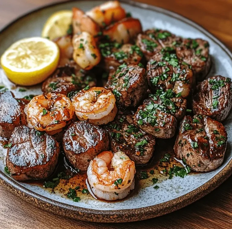 Juicy Steak Bites and Succulent Shrimp Recipe