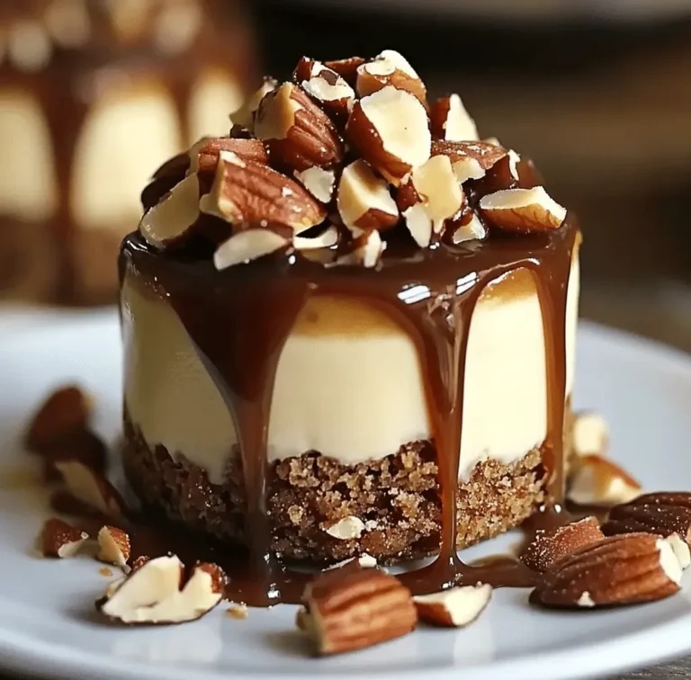 Decadent No-Bake Turtle Mini Cheesecakes – Easy Indulgence