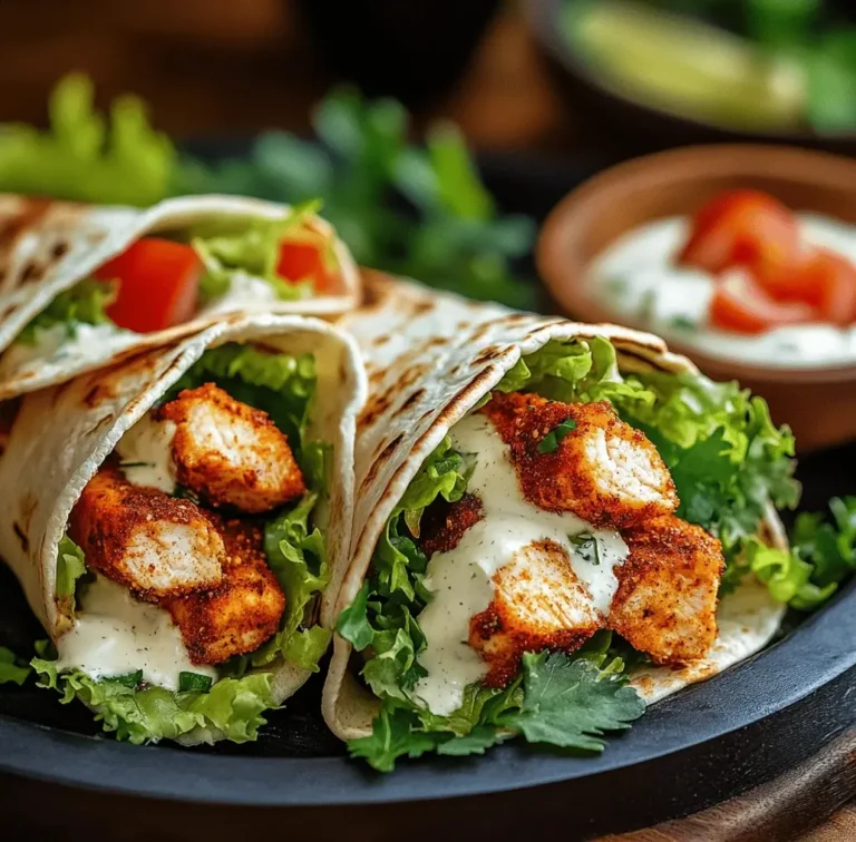 Decadent Spicy Cajun Garlic Parmesan Chicken Wraps