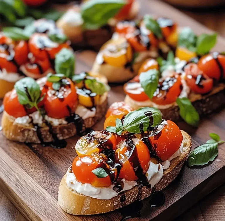 Creamy Burrata Bruschetta Appetizer