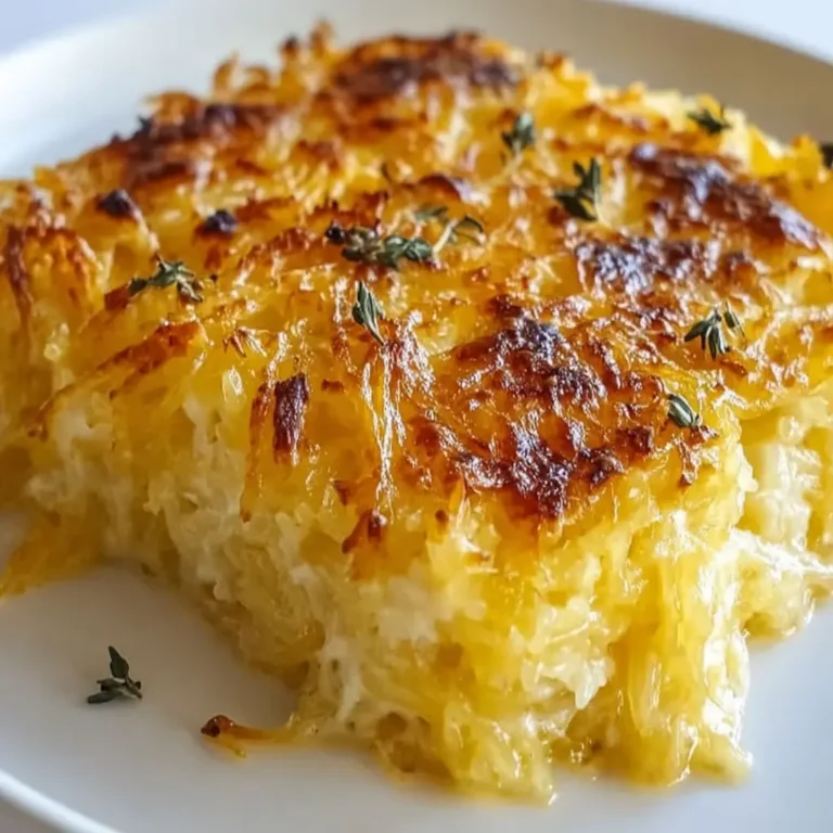 Spaghetti Squash Au Gratin – Easy Creamy Casserole