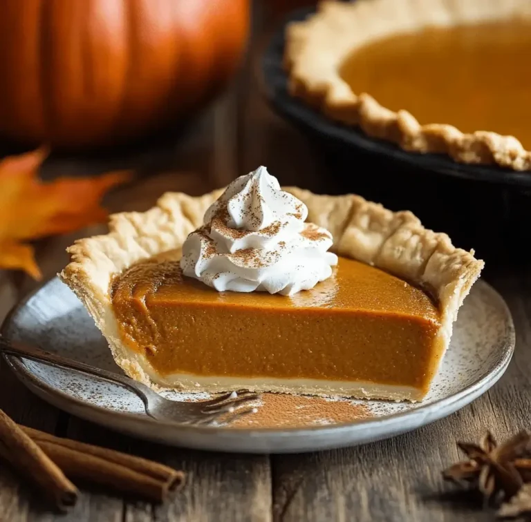 Creamy Easy Thanksgiving Pumpkin Pie Recipe