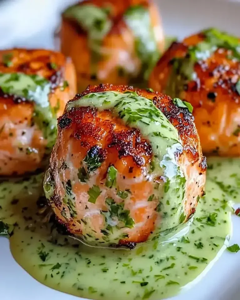 Salmon Balls with Creamy Avocado Sauce: Healthy Dinner Ideas