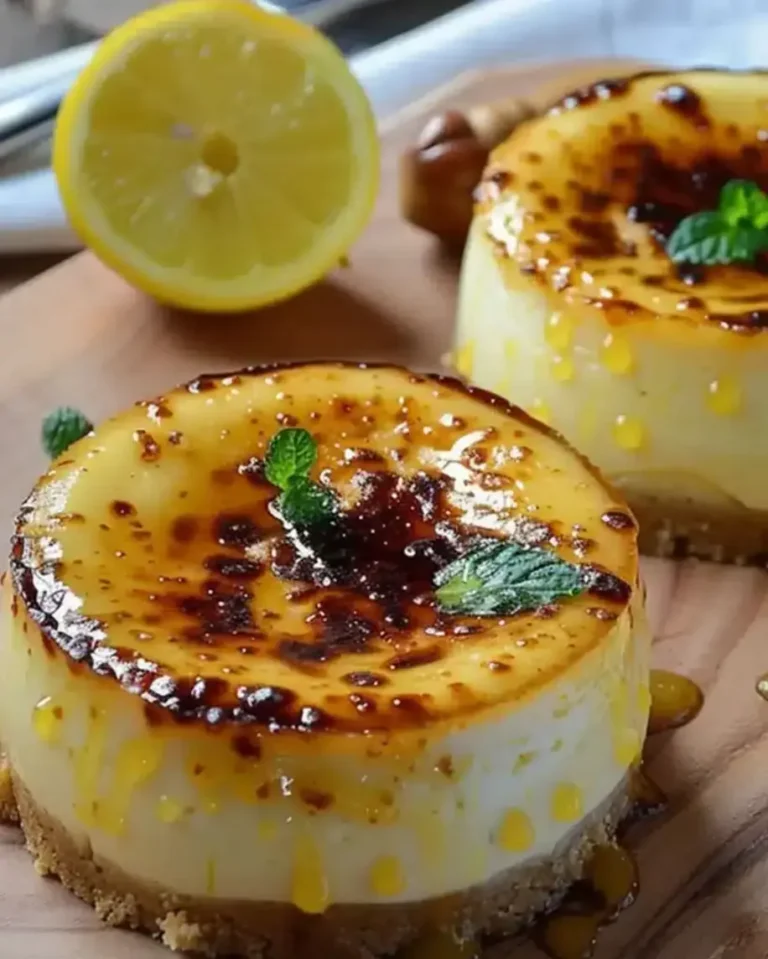 Mini Lemon Cheesecake Brûlées Recipe – Easy Dessert Idea