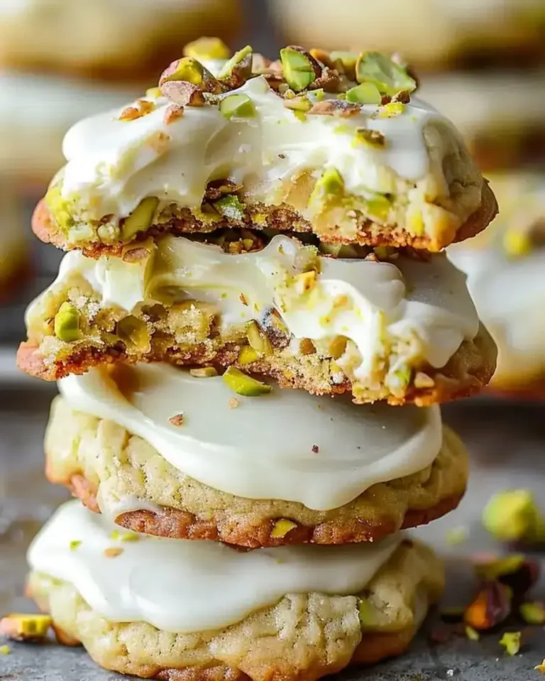 Creamy Pistachio White Chocolate Cookies – Easy Dessert Recipe