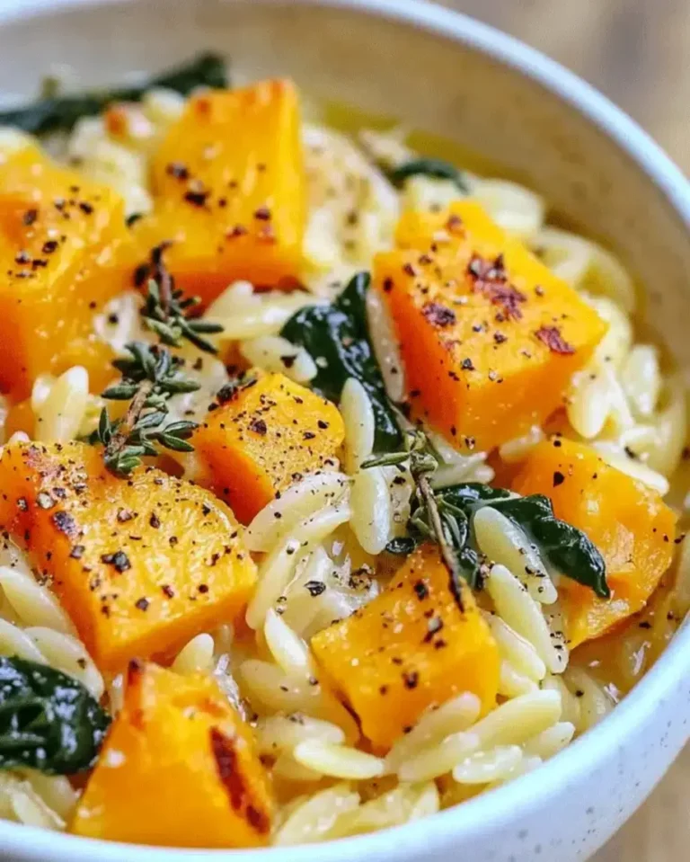 Creamy Orzo Recipe – Easy Dinner with Butternut Squash