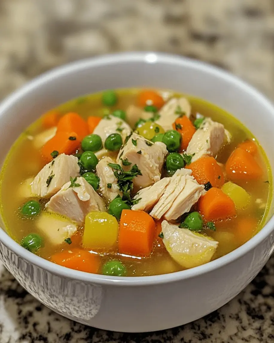 A happy dog enjoying homemade chicken soup treat