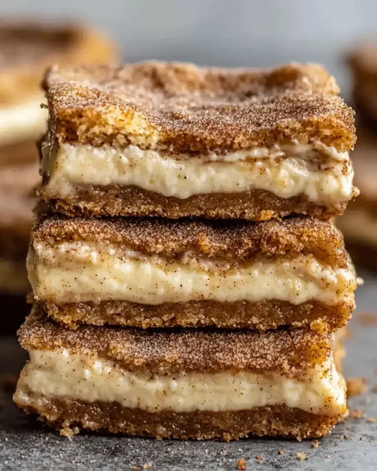 Cinnamon Churro Cheesecake Bars: Sweet Dessert Recipe