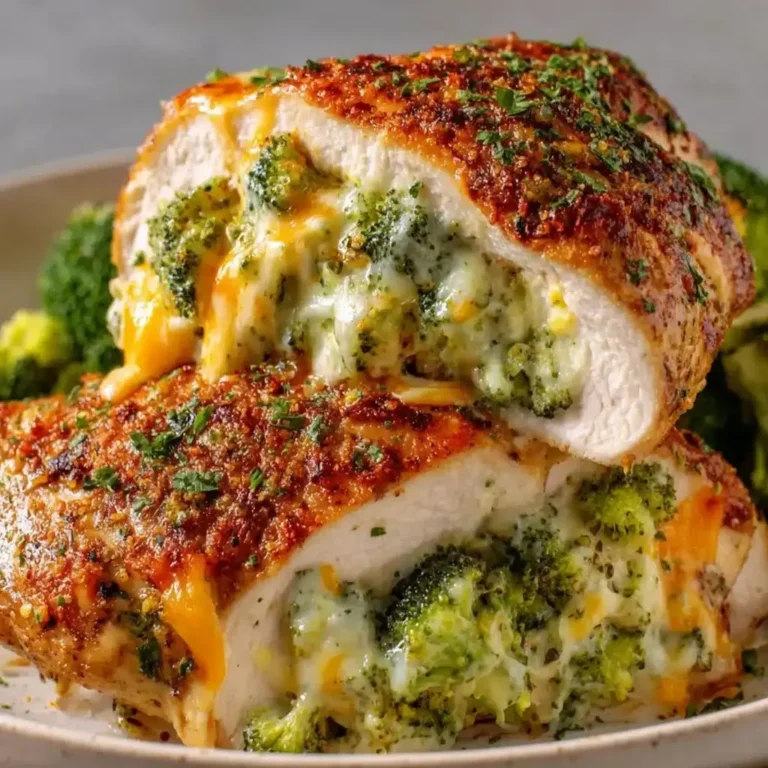 Broccoli and Cheese Stuffed Chicken