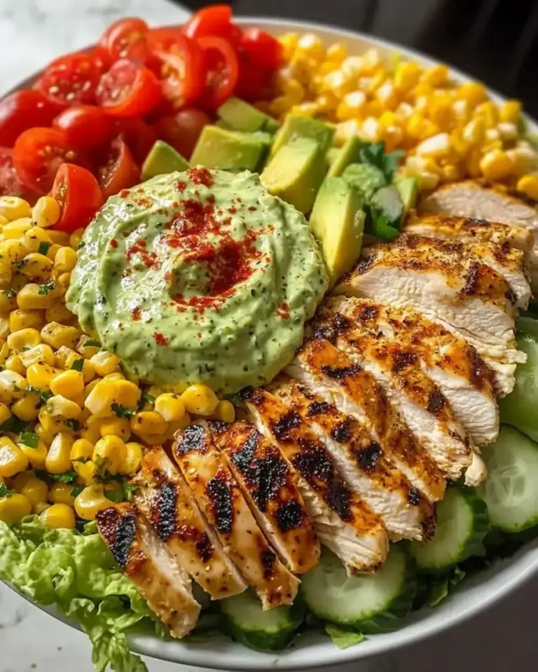Grilled Chicken Avocado Salad – Easy Meal Prep Bowl