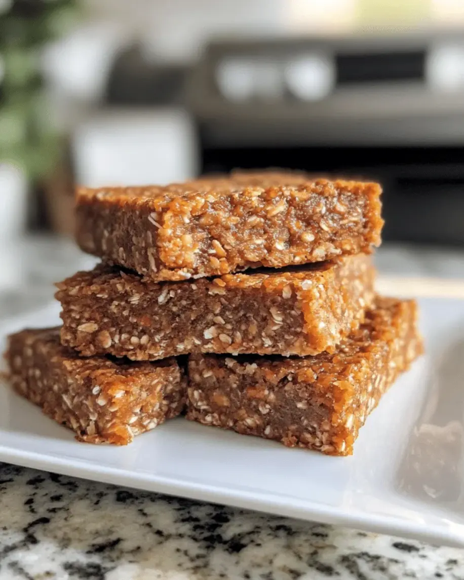 A close-up of a dog happily eating the Carrot & Apple Oat Bars, highlighting their appeal and texture.