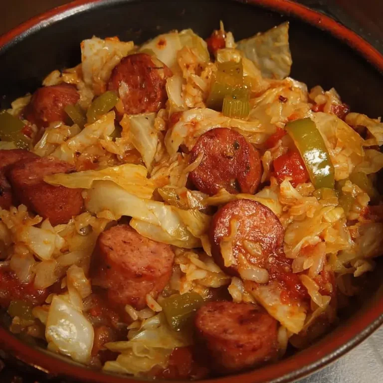 Cajun Cabbage Jambalaya Dish