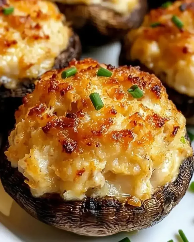 Creamy Crab Stuffed Mushrooms – Easy Party Appetizer