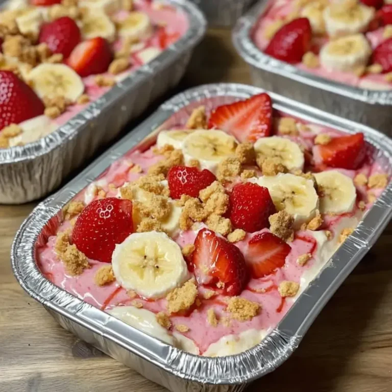 Creamy Strawberry Cheesecake Banana Pudding