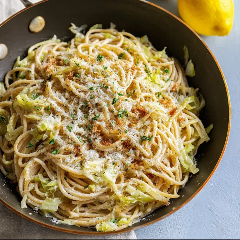 Creamy Caramelized Cabbage Pasta