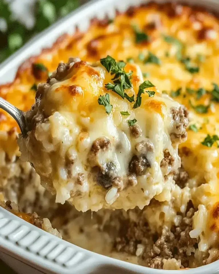 Savory Beef and Rice Casserole – Easy Family Dinner Recipe