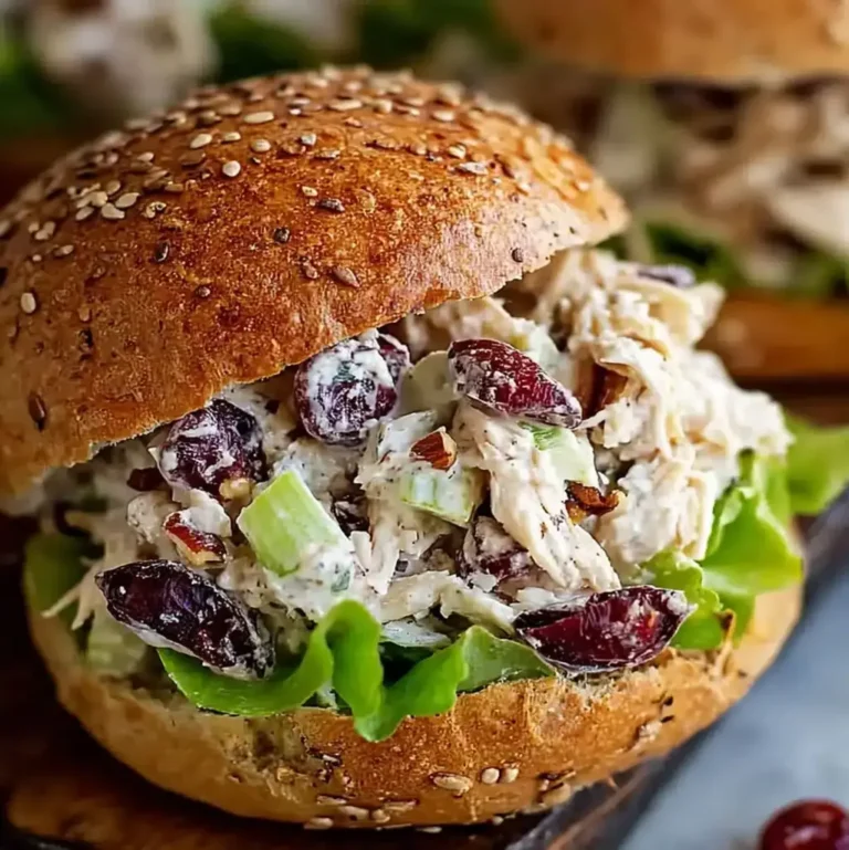 Creamy Cranberry Pecan Chicken Salad Recipe