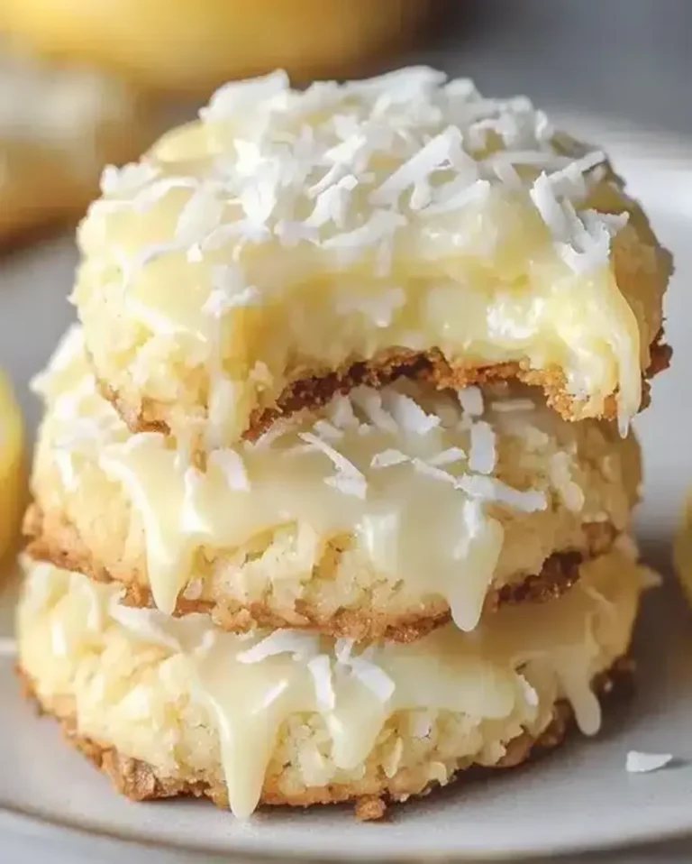 Lemon Coconut Cheesecake Cookies – Easy Recipe