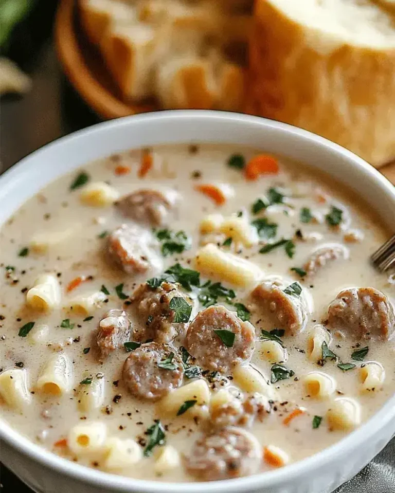 Creamy Parmesan Italian Sausage Ditalini Soup Recipe – Easy Dinner Ideas