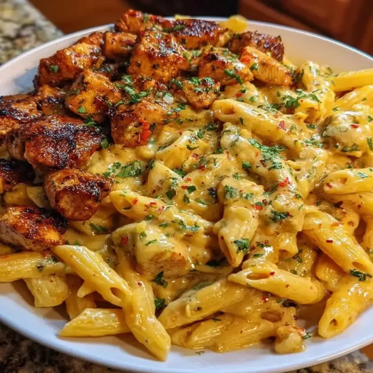 Cheesy Garlic Cajun Chicken Pasta Recipe