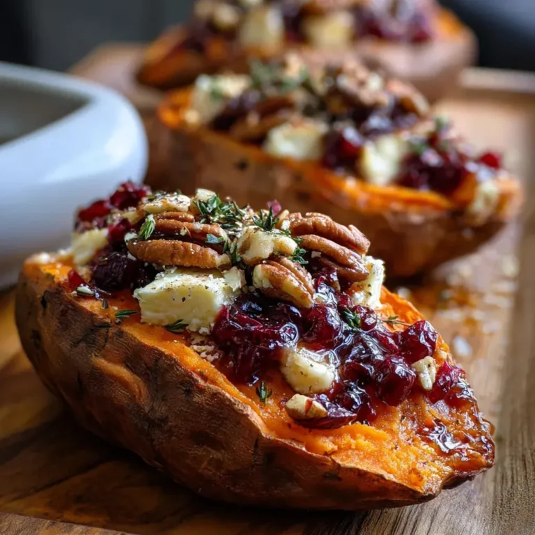 Maple Pecan Brie Sweet Potatoes
