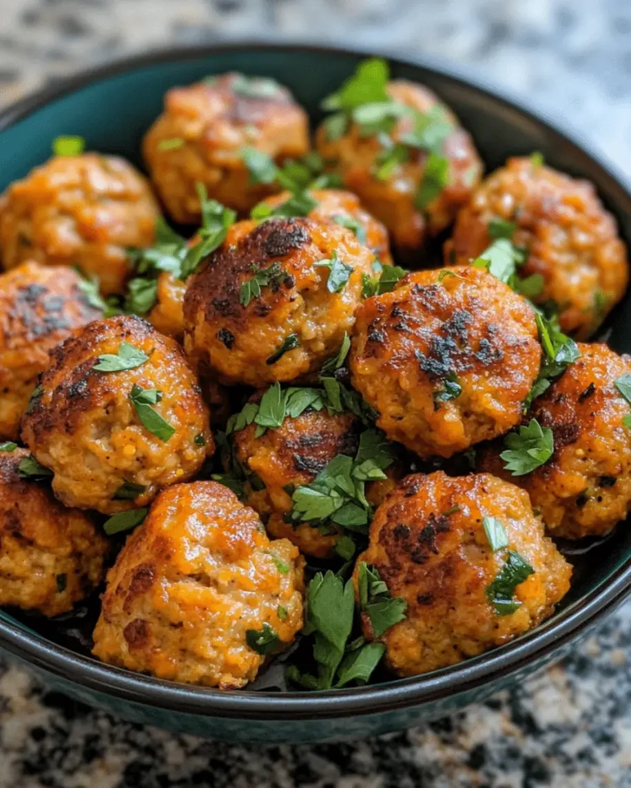 Golden-baked turkey and pumpkin meatballs for dogs, cooling on a wire rack, ready to serve as healthy, homemade treats.