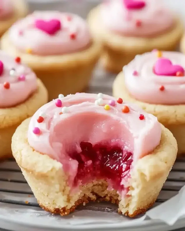 Elegant Strawberry Sugar Cookie Cups
