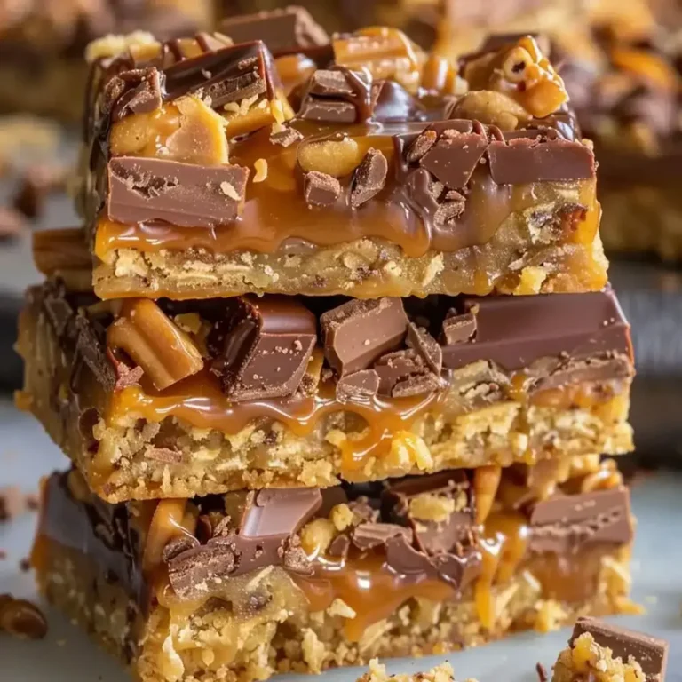 Caramel Chocolate Crunch Bars | Easy Dessert Treats