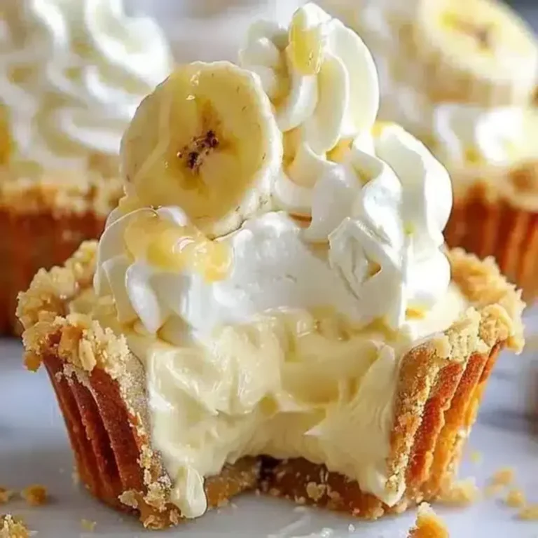 No-Bake Mini Banana Cream Pies – Easy & Delicious Recipe