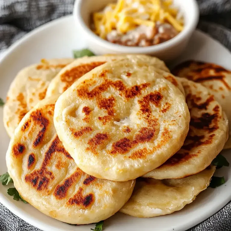 Homemade Masa Cheese Pupusas