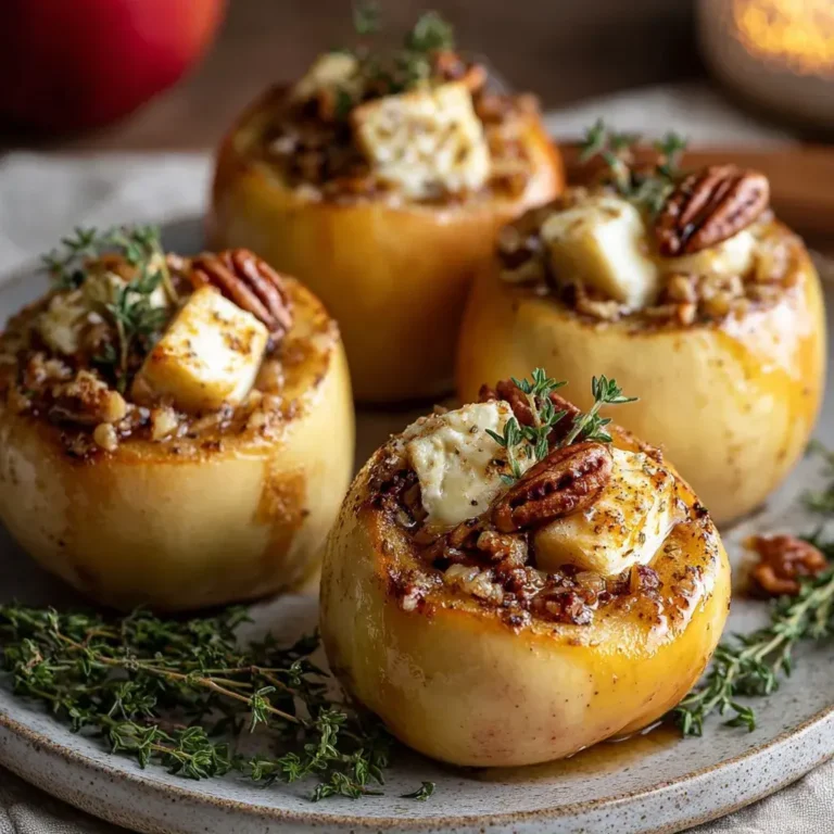 Maple Pecan Brie Apples Thyme