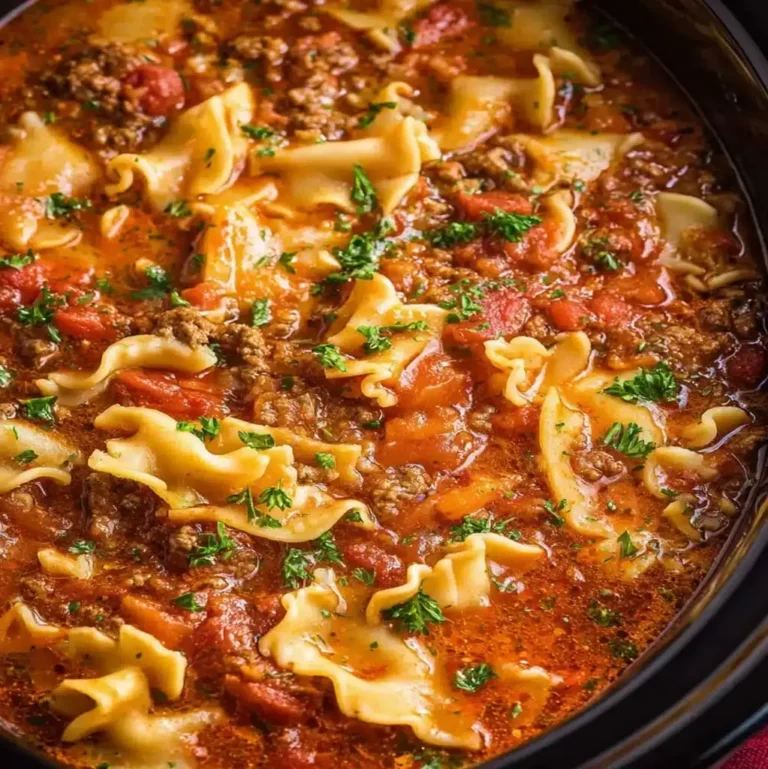 Slow Cooker Lasagna Soup – Easy Family Dinner Idea