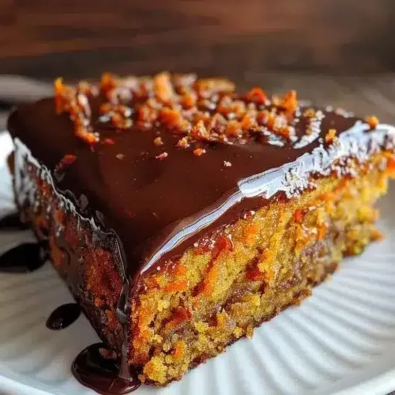 Brazilian Carrot Cake with Chocolate Glaze Recipe