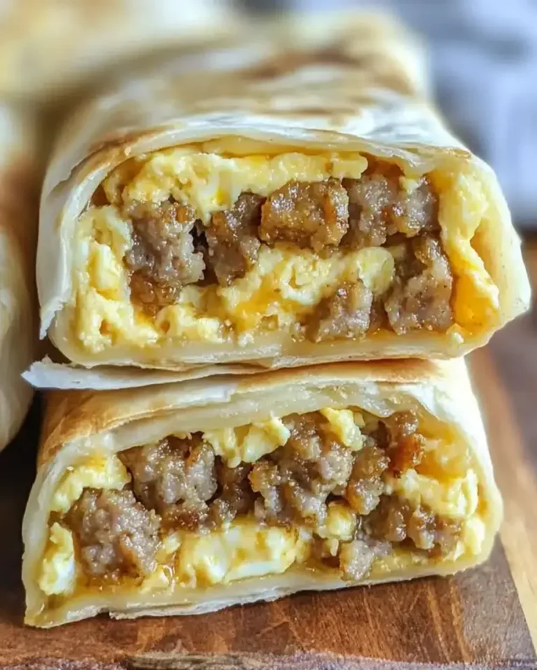 Cheesy Sausage and Egg Wraps – Easy Breakfast Recipe