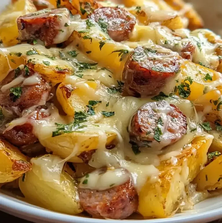 Cheesy Ranch Potatoes and Smoked Sausage Recipe